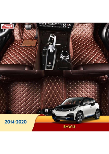 MİREN Bmw İ3 2014-2020 Uyumlu 5d Havuzlu Suni Deri OTO PASPAS