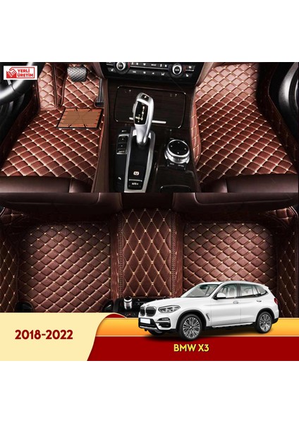 MİREN Bmw X3 2018-2022 Uyumlu 5d Havuzlu Suni Deri OTO PASPAS