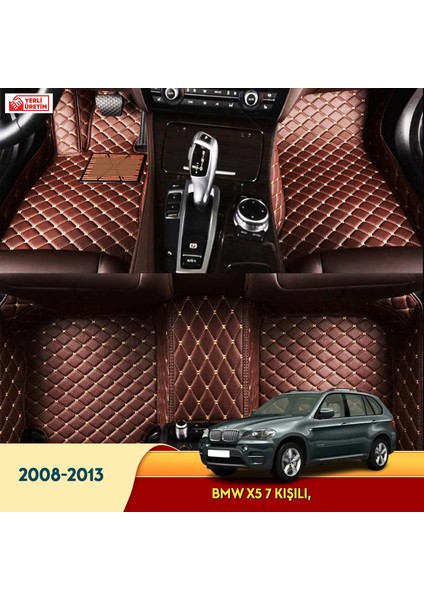 MİREN Bmw X5 2008-2013 7 kişili Uyumlu 5d Havuzlu Suni Deri OTO PASPAS