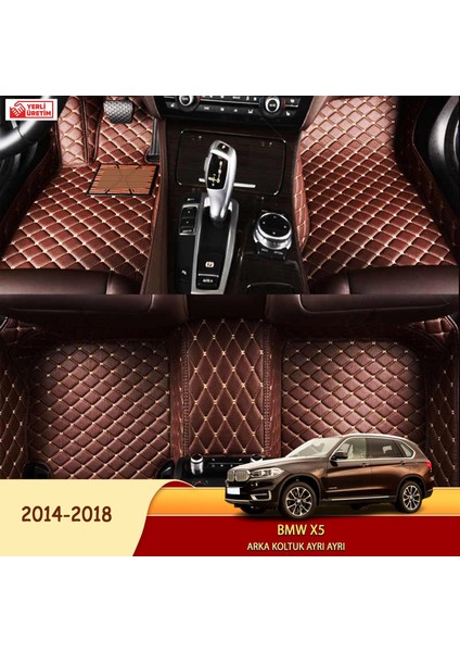 MİREN Bmw X5 2014-2018 Uyumlu 5d Havuzlu Suni Deri OTO PASPAS