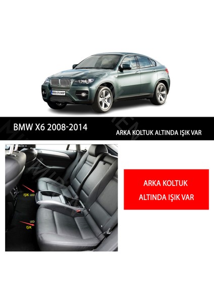 MİREN Bmw X6 2008-2014 (ışıklı) Uyumlu 5d Havuzlu Suni Deri OTO PASPAS fiyatları