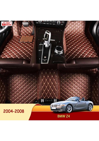 MİREN Bmw Z4 2004-2008 Uyumlu 5d Havuzlu Suni Deri OTO PASPAS