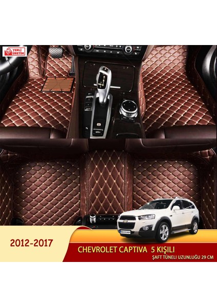 Chevrolet Captiva 2012-2017 5 kişili Uyumlu 5d Havuzlu Suni Deri OTO PASPAS