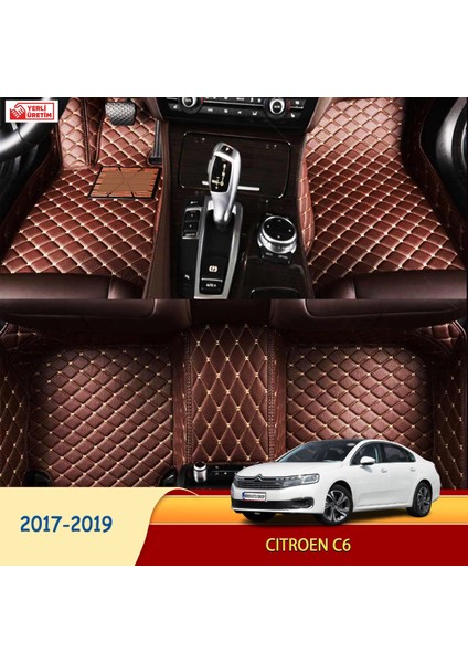 Citroen C6 2017-2019 Uyumlu 5d Havuzlu Suni Deri OTO PASPAS