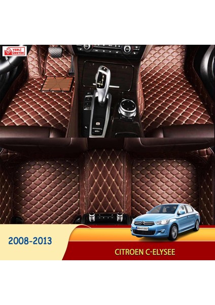 Citroen C-Elysee 2008-2013 Uyumlu 5d Havuzlu Suni Deri OTO PASPAS