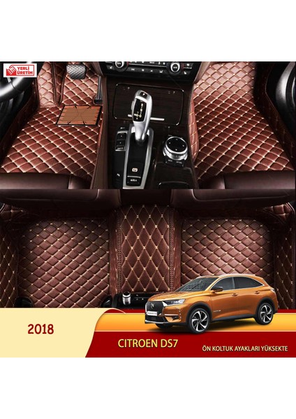 Citroen Ds7 2018 Uyumlu 5d Havuzlu Suni Deri OTO PASPAS