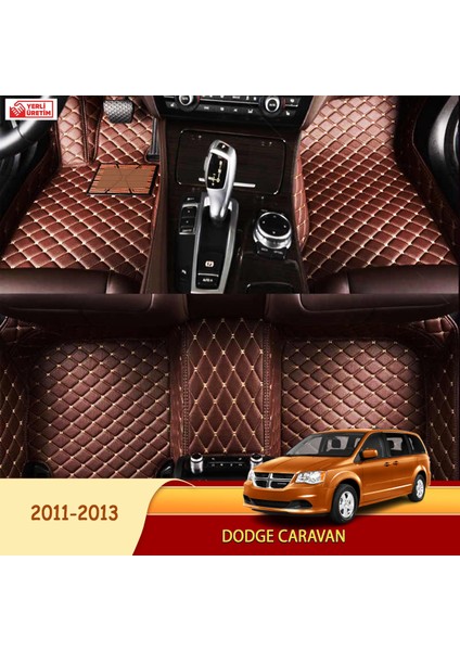 Dodge Caravan 2011-2013 Uyumlu 5d Havuzlu Suni Deri OTO PASPAS
