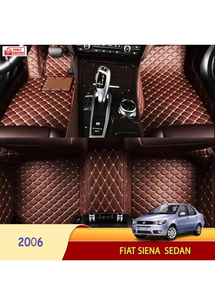 MİREN Fiat Siena 2006 sedan Uyumlu 5d Havuzlu Suni Deri OTO PASPAS