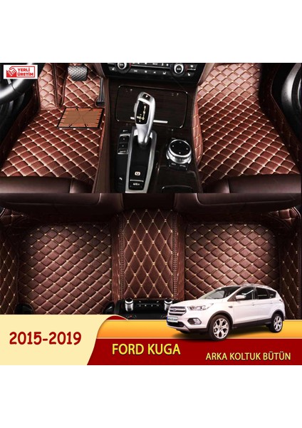 MİREN Ford Kuga 2015-2019 Uyumlu 5d Havuzlu Suni Deri OTO PASPAS