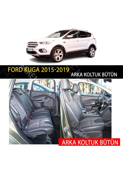 MİREN Ford Kuga 2015-2019 Uyumlu 5d Havuzlu Suni Deri OTO PASPAS