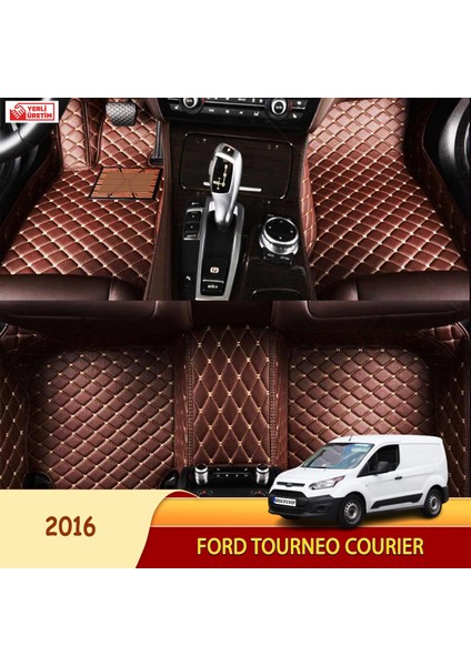 MİREN Ford Tourneo Connect 2016 Uyumlu 5d Havuzlu Suni Deri OTO PASPAS