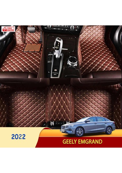 MİREN Geely Emgrand 2022 Uyumlu 5d Havuzlu Suni Deri OTO PASPAS