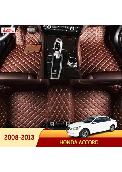 MİREN Honda Accord 2008-2013 Uyumlu 5d Havuzlu Suni Deri OTO PASPAS