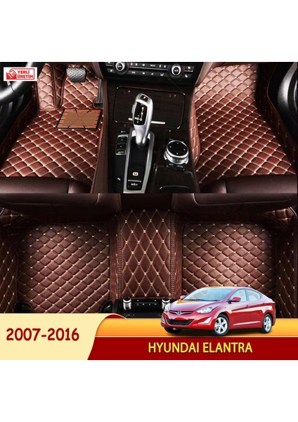 MİREN Hyundai Elantra 2007-2016 Uyumlu 5d Havuzlu Suni Deri OTO PASPAS