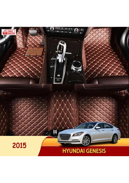 Hyundai Genesis 2015 Uyumlu 5d Havuzlu Suni Deri Oto Paspas