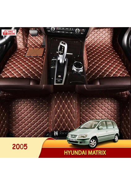 MİREN Hyundai Matrix 2005 Uyumlu 5d Havuzlu Suni Deri OTO PASPAS