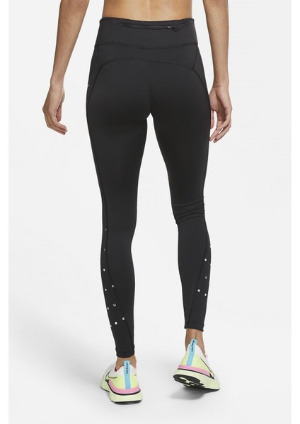 Fast Flash Runway Leggings Toparlayıcı Siyah Kadın Tayt