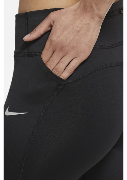 Fast Flash Runway Leggings Toparlayıcı Siyah Kadın Tayt