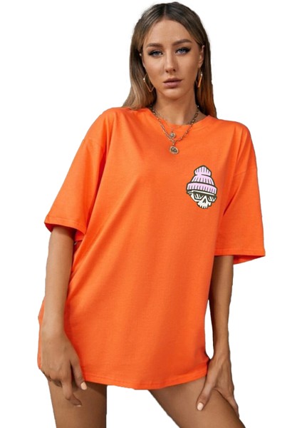 Kadın Today Was Baskılı Oversize Tişört modelleri