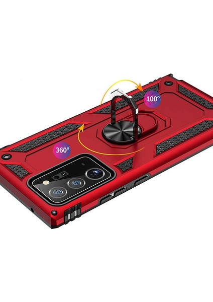 Samsung Galaxy Note 20 Ultra Kılıf Tank Yüzüklü Yüksek Korumalı Silikon indirimleri