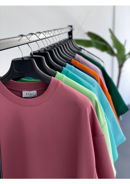 Lacivert Iki Iplik Basic T-Shirt BY-1208