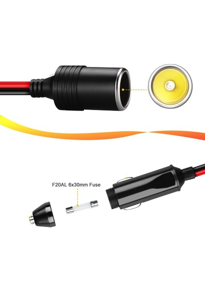 Araç Çakmaklık Çoklayıcı Splitter 1 Erkek 4 Dişi Çakmak Uzatma 12 V - 24 V indirimleri