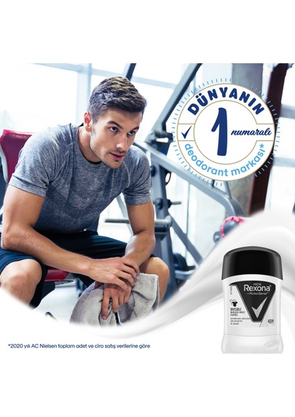 men stick invisible On Black + White Clothes Anti Perspirant 48H 41ML-(40GR)