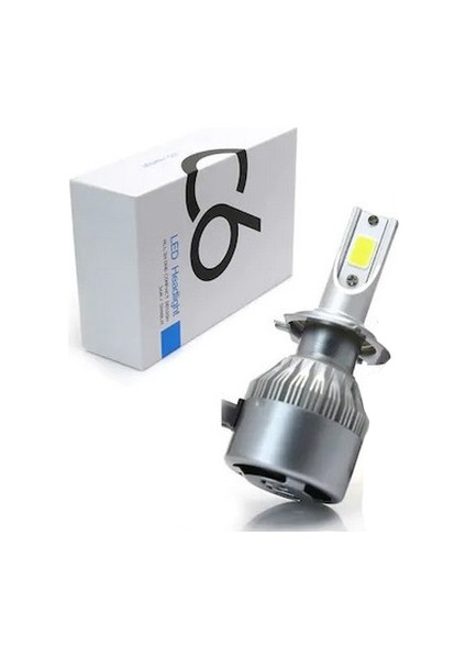 Motosiklet LED Far Ampulü Fanlı H4 C6 Spacy KTM-200 Duke YBR125