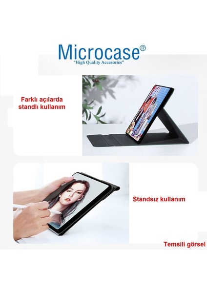 iPad Air 5. Nesil 10.9 Sleeve Serisi Mıknatıs Kapaklı Standlı Suni Deri Kılıf - Siyah