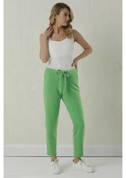 Beli Bağlamalı Arkası Lastikli Pantolon modelleri