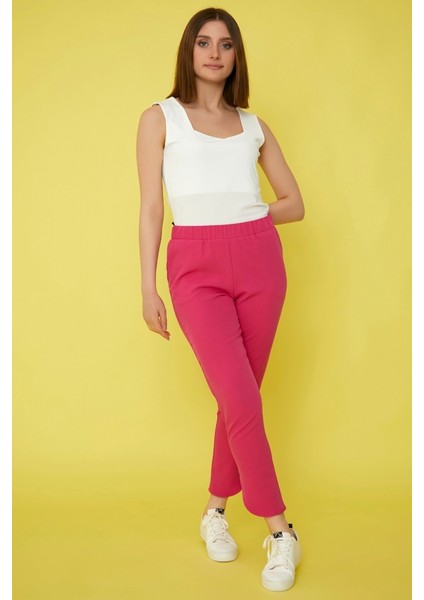 Paçası Dilimli Beli Lastikli Pantolon fiyatları