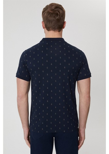 % 100 Pamuklu Slim Fit Düğmeli Polo T Shirt Erkek Polo 222 Lcm 242058 2501