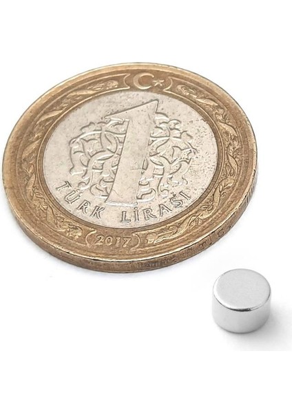 Ø5x3 mm Yuvarlak Küçük Mıknatıs - 5 mm x 3 mm - Neodyum modelleri