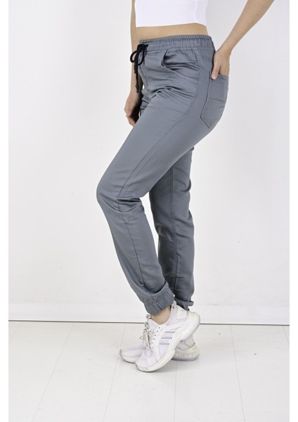 Black Steel Jogger, Bel ve Paça Lastikli Bayan PANTOLON-1000