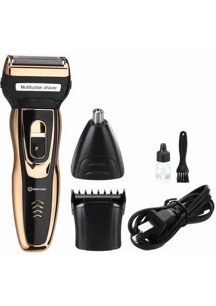 Dp-03 3 Başlıklı Tıraş Makinesi Gold-Siyah Detaylı