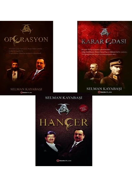 Operasyon - Karar Odası - Hançer ( Operasyon Serisi ) - 3 Kitap Set - Selman Kayabaşı