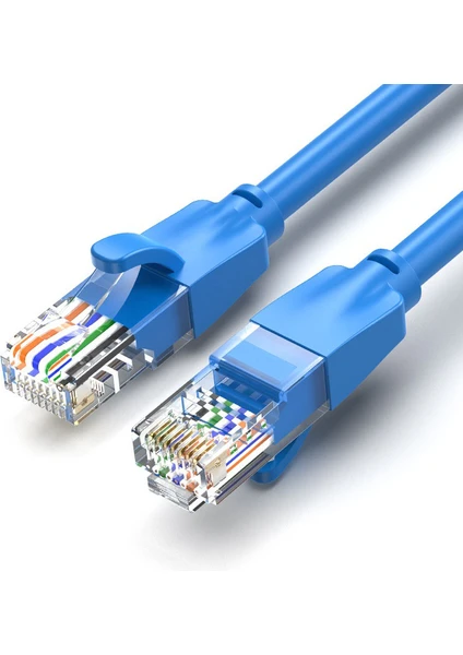 Li Hiqonic Cat6 1000MBPS Ethernet Internet Veri RJ45 Kablosu 1.5 Metre Mavi Kablo