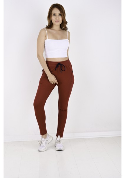 2 Iplik Paça Reşme Düz Bayan Eşofman ALTI-2215