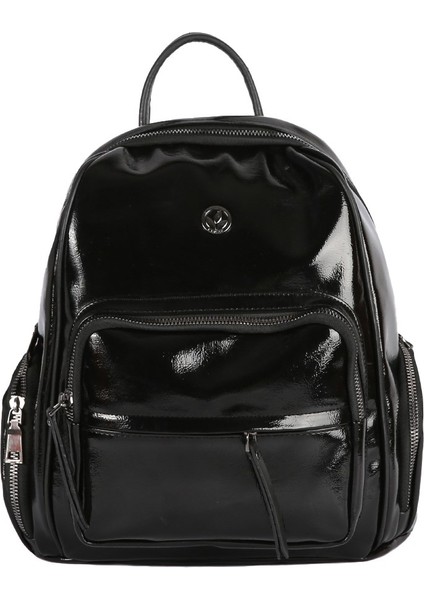 Siyah Rugan Kadın Suni Deri Çanta modelleri