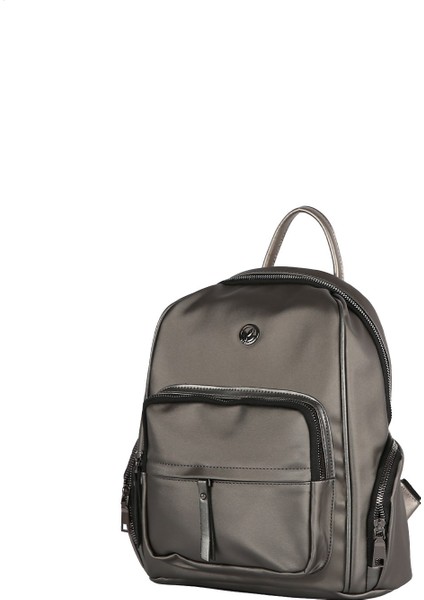 Kurşun Saten Kadın Suni Deri Çanta