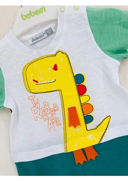 Bebessi Sevimli Karikatür Dinozor Desenli Tulum fiyatları