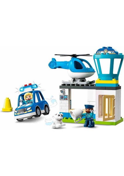 ® DUPLO® Kurtarma Polis Merkezi ve Helikopter 10959 - 2 Yaş ve Üzeri Için Polis Arabası ve Helikopter Içeren Oyuncak Yapım Seti (40 Parça)