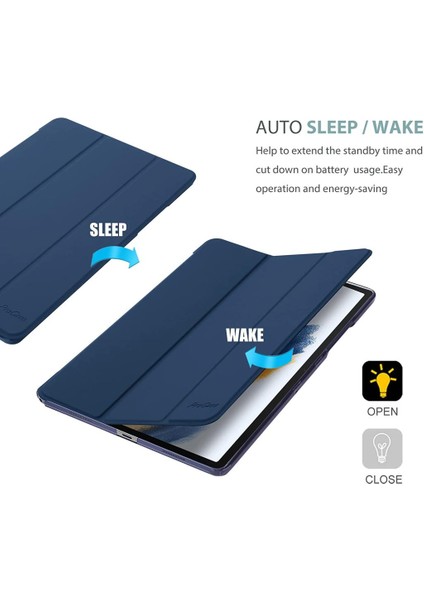 Samsung Galaxy Tab A8 10.5 SM-X200 X205 X207 Kılıf Pu Deri Smart Standlı Case fırsatları