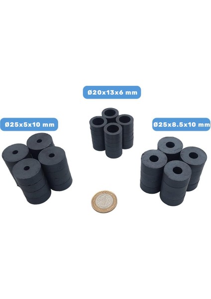 Su, Yağ Deposu Şamandıra Mıknatısı - Ferrit Mıknatıs D32X18X6 mm fırsatları