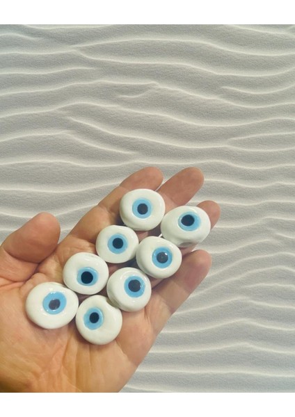 8 Adet 25 mm El Yapımı Danagöz Nazar Boncuğu