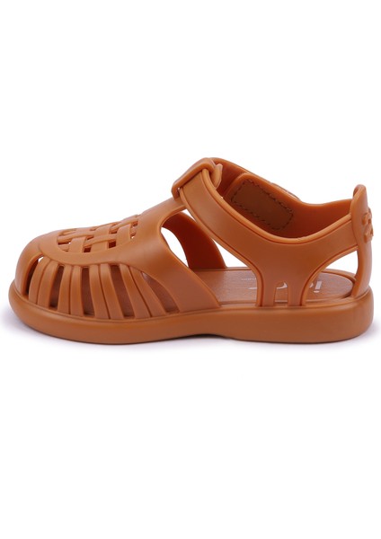 S10271 Tobby Solid Kız/erkek Çocuk Sandalet Ayakkabı Taba