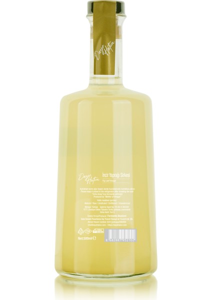 İncir Yaprağı Sirkesi / Fig Leaf Vinegar Doğal Fermente Canlı Sirke / Naturally Fermented  500 Ml