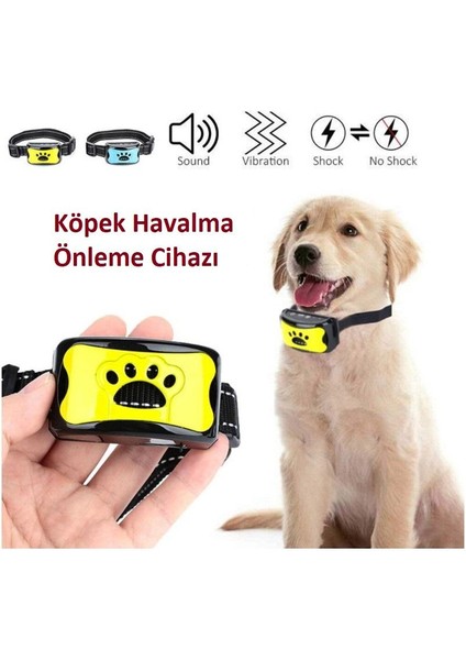 Havlama Engelleyici Köpek Eğitim Tasması Şarjlı 35X54 cm Yeşil