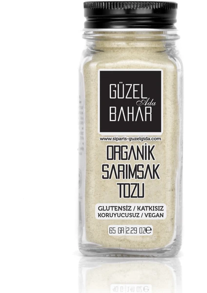 Güzel Ada Gıda Organik Sarımsak Tozu 65 gr