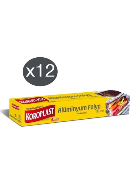 Alüminyum Folyo (30 cm x 8 M) x 12 Paket